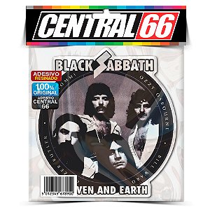 Adesivo Resinado Redondo Black Sabbath - Rostos (Heaven and Earth)
