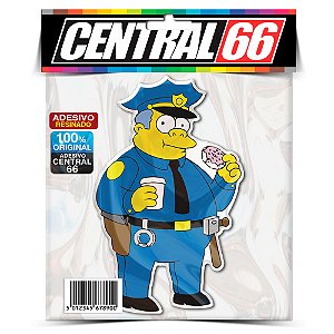 Adesivo Resinado Simpsons - Chief Wiggum