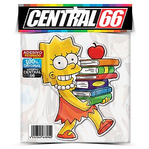 Adesivo Resinado Simpsons - Lisa Livros