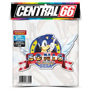 Adesivo Resinado Redondo Sonic Azul (só o rosto ) - Central 66