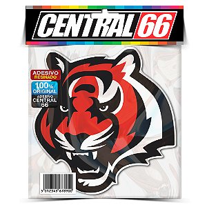 Adesivo Resinado Time - Cincinnati Bengals Tigre Laranja