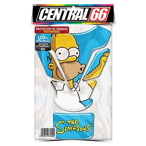 Tankpad Universal Simpsons M1 - Homer Azul Adesivo Protetor Resinado