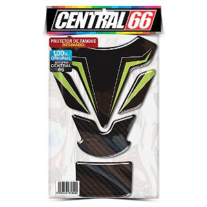 Tankpad Universal Cor M1 - Preto/Verde Adesivo Protetor Resinado