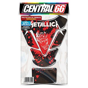 Tankpad Universal Banda M1 Metallica - Sangue Caveira Adesivo Protetor Resinado
