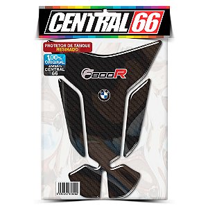 Tankpad BMW F800R M1 - Carbono Preto Adesivo Protetor Resinado