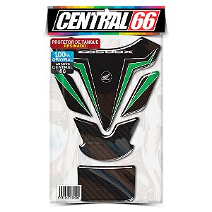 Tankpad Honda CB 500X M1 - Preto/Verde Adesivo Protetor Resinado