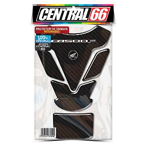 Tankpad Honda CB 500F M1 - Carbono Preto Total Adesivo Protetor Resinado