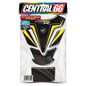 Tankpad Honda CB 300R M1 - Preto/Amarelo Adesivo Protetor Resinado