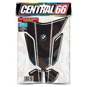 Tankpad BMW Universal M1 - Carbono/Prata Adesivo Protetor Resinado