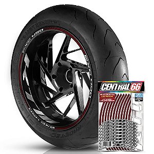 Adesivo Friso de Roda M1 +  Palavra EXC 450 + Interno G KTM - Filete Vinho