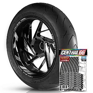 Adesivo Friso de Roda M1 +  Palavra LC4 640 TRAIL + Interno G KTM - Filete Preto