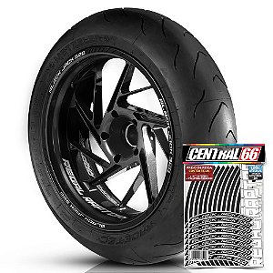 Adesivo Friso de Roda M1 +  Palavra Black Jack 320 + Interno P Regal Raptor - Filete Preto