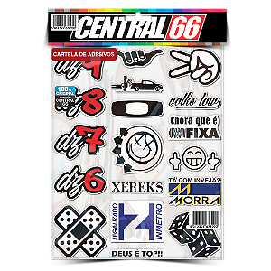 Cartela Individual Tuning M2 - P6 Adesivos Stickers