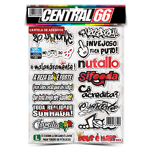 Cartela Individual Tuning M1 - P7 Adesivos Stickers