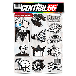 Cartela Individual Tuning M1 - P6 Adesivos Stickers