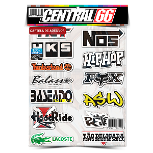 Cartela Individual Tuning M1 - P2 Adesivos Stickers