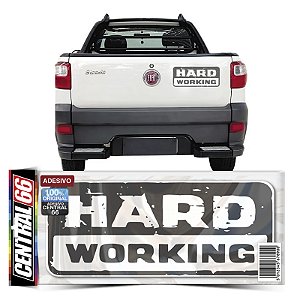 Emblema Strada Hard Working 2018/19 Adesivo Traseira