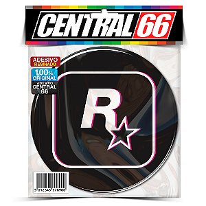 Adesivo Resinado Rockstar Games Logo GTA VI 6 Emborrachado