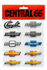 Kit Adesivos Resinados Logos Chevrolet