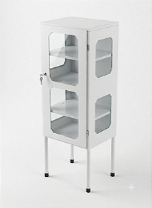 Armário Vitrine com 1 Porta Visor em Acrílico - Salutem