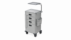 Carro de Medicação Standart Cinza - Salutem