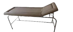 Mesa de Exames Clínicos Inox P/ 150Kg Cor Bege - Salutem