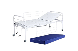 Kit Cama Hospitalar Fowler 150Kg C/ Rodizio e Colchão D33 - Salutem