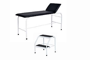 Kit Maca/Mesa Para Massagem e Escada Dois Degraus - Salutem