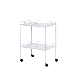 Mesa Auxiliar 60x40x80 Com Varanda e Rodízios Remanufaturado - Salutem