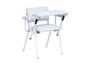Cadeira de Coleta Com Apoio de Braço Frontal Cor Branco - Salutem