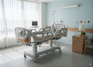 Cama Motorizada Fowler Super Luxo Injetada - Salutem Moveis Hospitalares