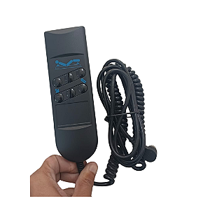 Controle com Fio 6 Botões P/ Cama Motorizada + Cabo X - Okimat