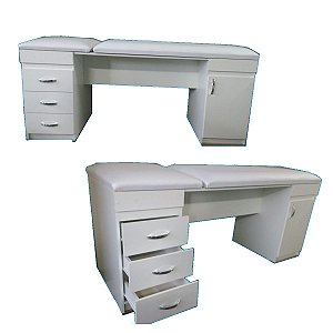 Mesa Para Massagem em MDF com 2 Modulos - Salutem