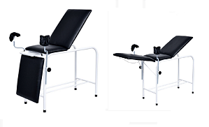 Mesa Ginecológica Estofada com estrutura em pintura epóxi Remanufaturado - Salutem