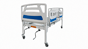 Cama Hospitalar Fowler Com Cabeceira e Peseira Grades Injetadas - Salutem