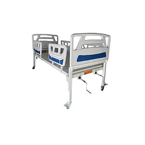 Cama Hospitalar Fowler Com Cabeceira e Peseira Grades Injetadas - Salutem
