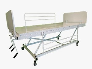 Cama Hospitalar Fowler C/ Elevação Cabeceira e Peseira em MDF - Salutem