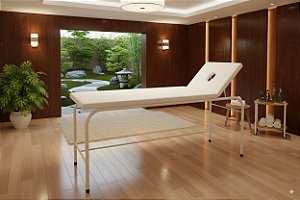 Maca/Mesa Para Massagem com Orifício Estrutura em Pintura Epóxi - Salutem