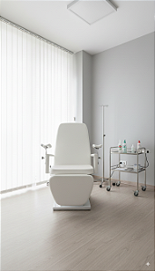 Poltrona Articulável Luxo com Braçadeiras - Salutem