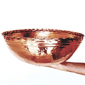 Bowl de Cobre 3 Lts - Baulado e Ondulado