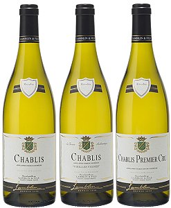 Box Chablis Domaine Lamblin & Fils  - Kit C/ 3 garrafas