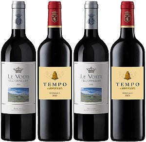 Box desafio Angelus vs Ornellaia: O Duelo do Velho Mundo - 4 garrafas