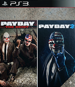 Payday 1: The Heist e Payday 2 Dual Pack Ps3 Psn Mídia Digital