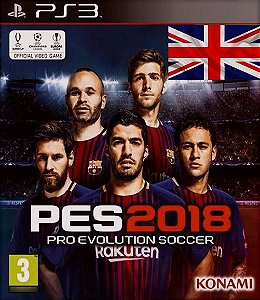 Pes 2018 Inglês europeu - pro evolution soccer 18 PS3 Psn Mídia Digital