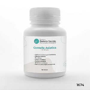 Centella Asiatica + 3 Ativos - Efeito Drenagem Linfática - 180 doses