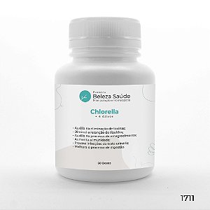 Chlorella + 4 Ativos - Eliminação de Toxinas do Corpo - 60 doses