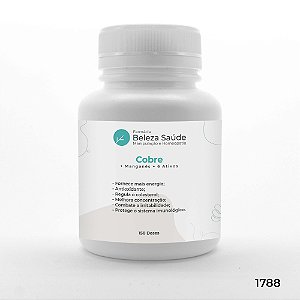 Cobre + Manganês + 6 Ativos - Fórmula para Energia Muscular - 150 doses