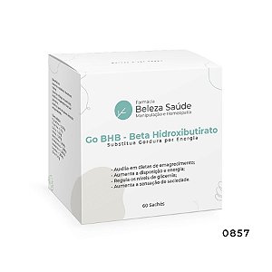 Go Bhb  Beta Hidroxibutirato - Sachê 3 gramas Substitua Gordura por Energia - 60 doses