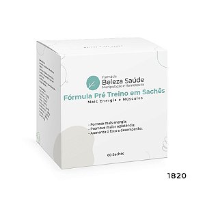 Fórmula Pré Treino em Sachês - Mais Energia e Músculos - 60 doses