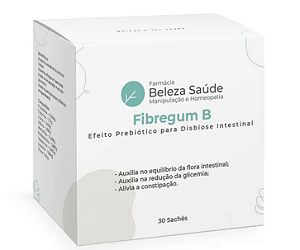 Fibregum B - Efeito Prebiótico para Disbiose Intestinal - 30 doses